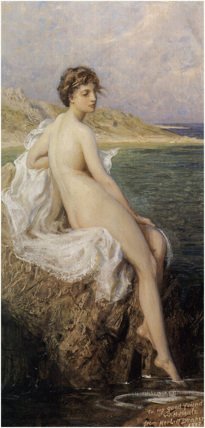 Bather in hallway