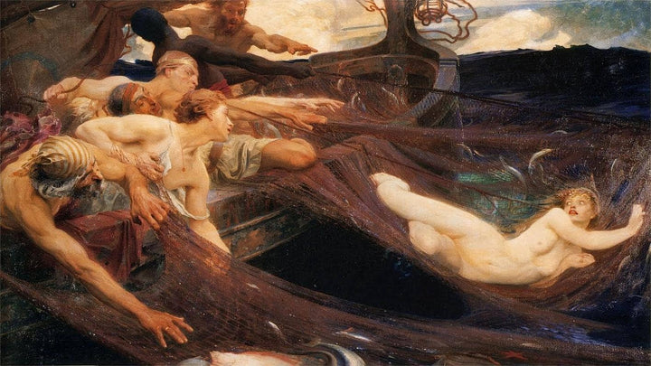 The Sea Maiden by Herbert James Draper — hand-painted abstract oil painting reproduction on canvas