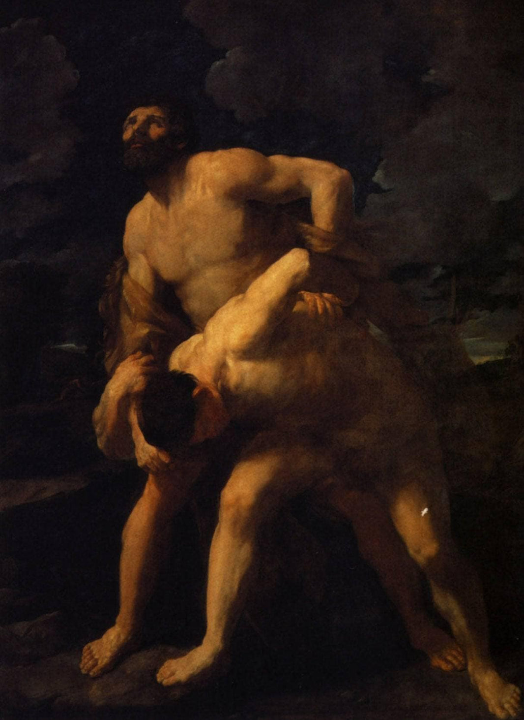 Hercules and Achelous by Guido Reni — hand-painted cultural oil painting reproduction on canvas