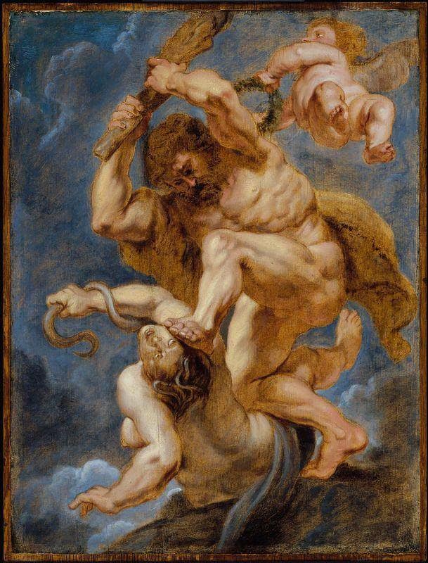 Hercules as Heroic Virtue Overcoming Discord by Peter Paul Rubens — hand-painted cultural oil painting reproduction on canvas