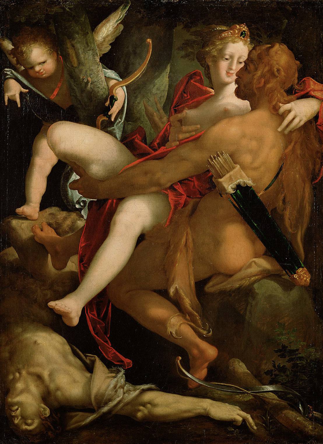 Hercules, Dejanira and the Centaur Nessus - Bartholomeus Spranger