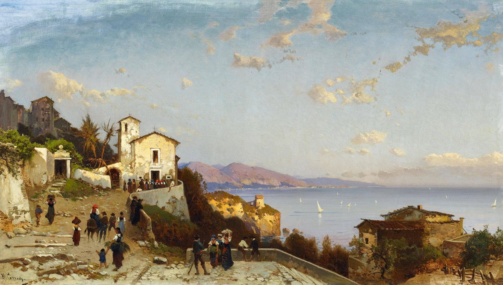 Mountain Village on the Ligurian Coast (cinque Terre?)