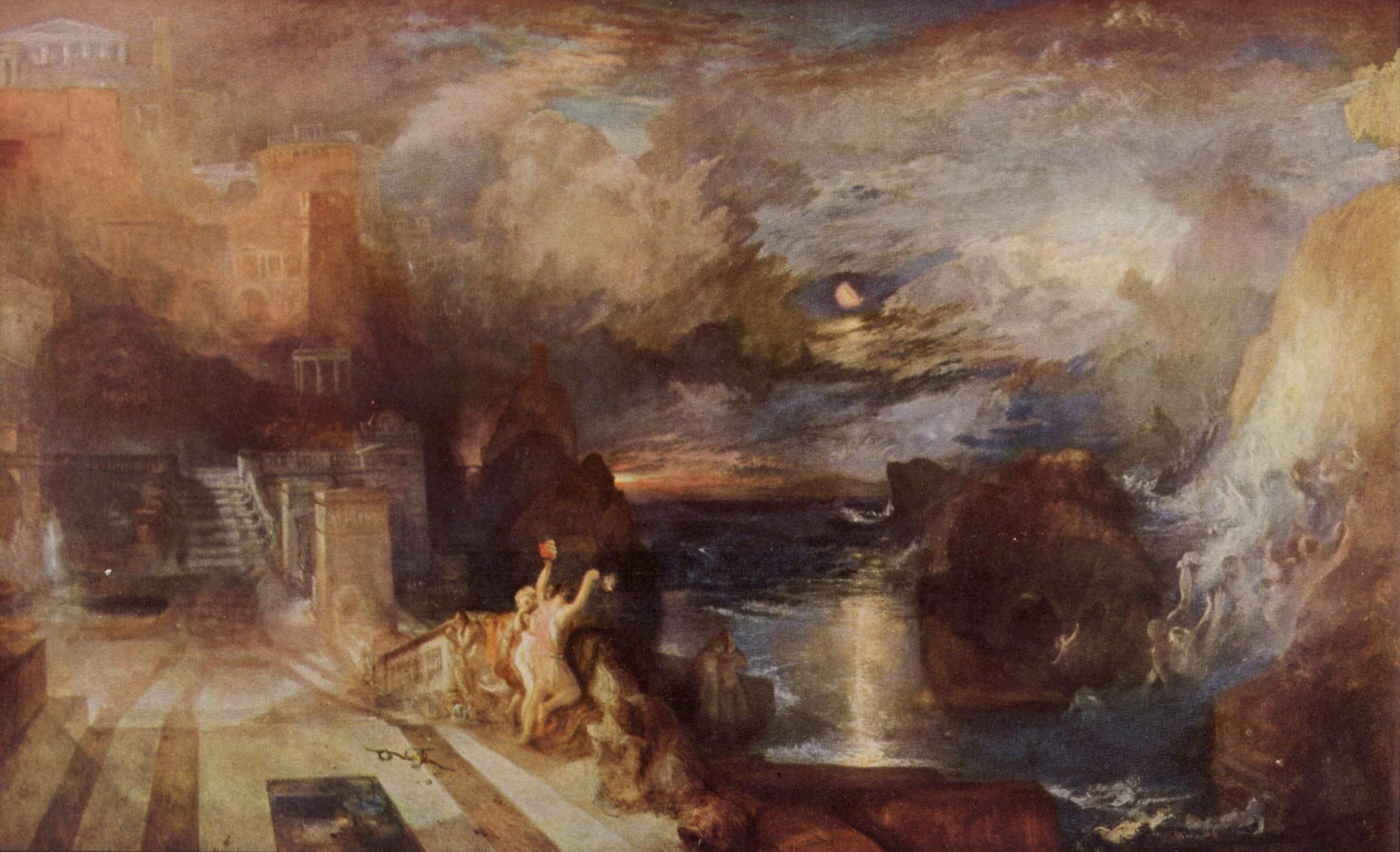 Hero and Leander's farewell - J.M.W. Turner