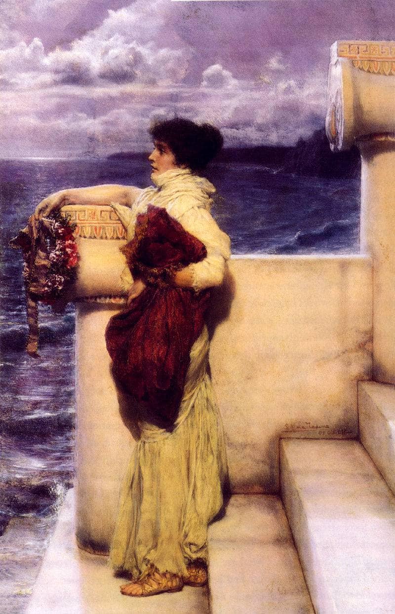 Hero by Sir Lawrence Alma-Tadema — hand-painted portrait oil painting reproduction on canvas