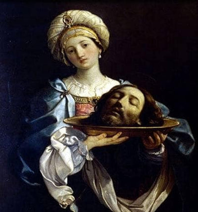 Herodias with the Head of John the Baptist by Elisabetta Sirani — oil painting reproduction