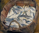 Herring by Magnus Enckell — textures oil painting wall art, Symbolism