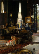 Hide and Seek by James Tissot — vintage oil painting wall art, Realism