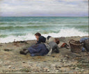 High Tide, Étretat by Daniel Ridgway Knight — beach oil painting wall art, Realism