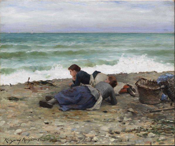 High Tide, Étretat - Daniel Ridgway Knight