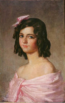Hija De D Jacinto Pico N by José Garnelo — female oil painting wall art, Naturalism