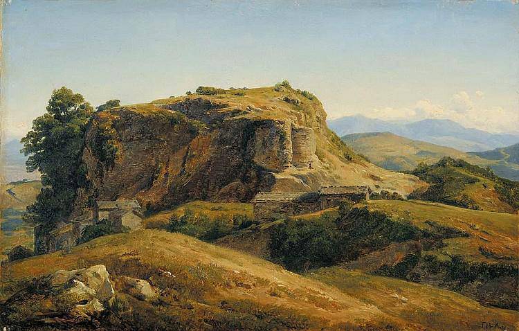 Hilly landscape, Auvergne - Theodore Rousseau