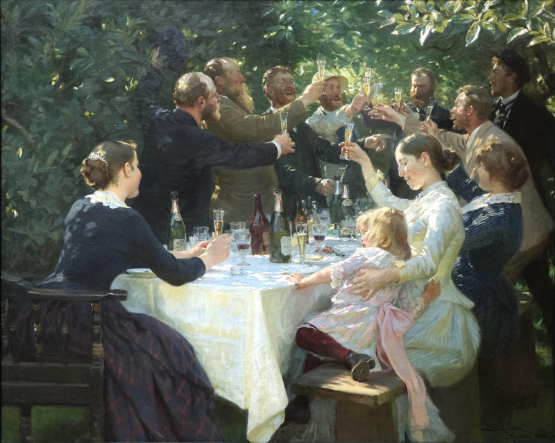 Hip, Hip, Hurrah! Artists' Party at Skagen on gallery wrap