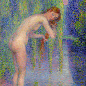 Nude Combing Her Hair