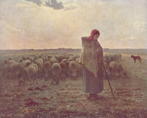 Shepherdess with her Flock