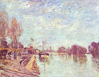 His at Suresne by Alfred Sisley — hand-painted botanical oil painting reproduction on canvas