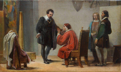 Historical subject scene (I) by Federico Faruffini — oil painting reproduction