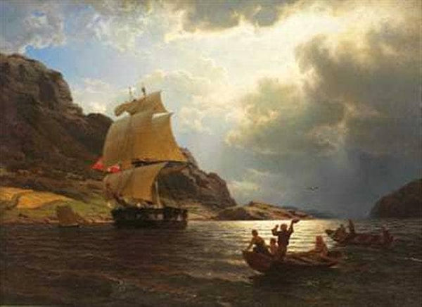 Hjemvendende Hvalfangerskip I En Norsk Havn