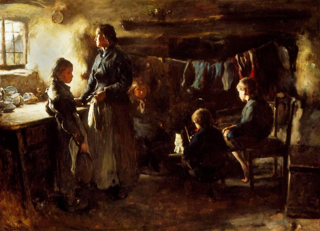 Hope by Frank Holl — hand-painted portrait oil painting reproduction on canvas