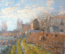 Hoar Frost St. Martin s Summer (Indian Summer) by Alfred Sisley — hand-painted architectural oil painting reproduction on canvas
