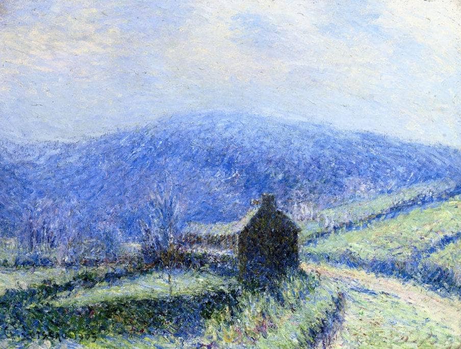 Hoarfrost at Huelgoat, Finistere by Gustave Loiseau — hand-painted architectural oil painting reproduction on canvas