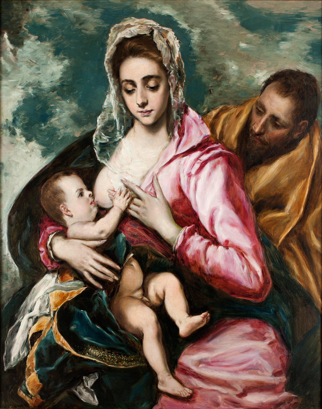 Holy Family (after El Greco) by Raimundo de Madrazo — hand-painted cultural oil painting reproduction on canvas
