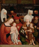 Holy Family by Bernhard Strigel — religion oil painting wall art, Northern Renaissance