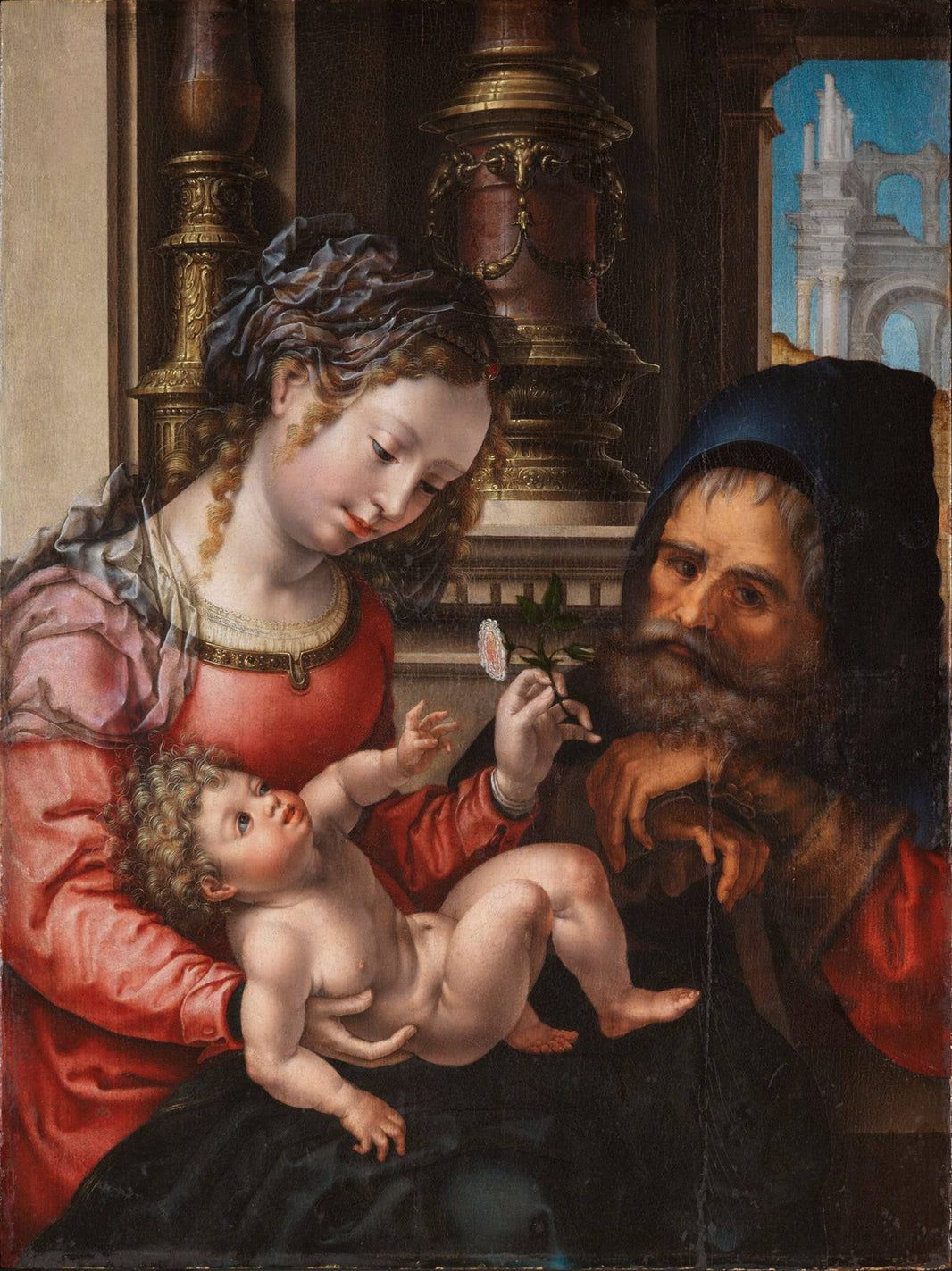 Holy family by Mabuse — hand-painted cultural oil painting reproduction on canvas
