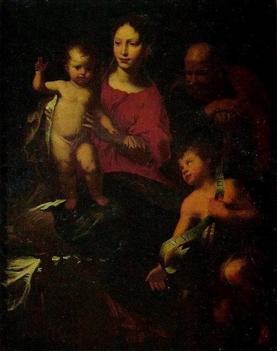 Holy Family with St. John the Baptist in bedroom