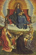 Holy Virgin in Glory by Robert Campin — hand-painted cultural oil painting reproduction on canvas