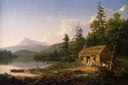 Home in the Woods by Thomas Cole — hand-painted botanical oil painting reproduction on canvas