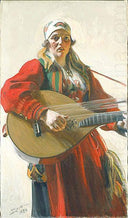 Home Tunes by Anders Zorn — hand-painted portrait oil painting reproduction on canvas
