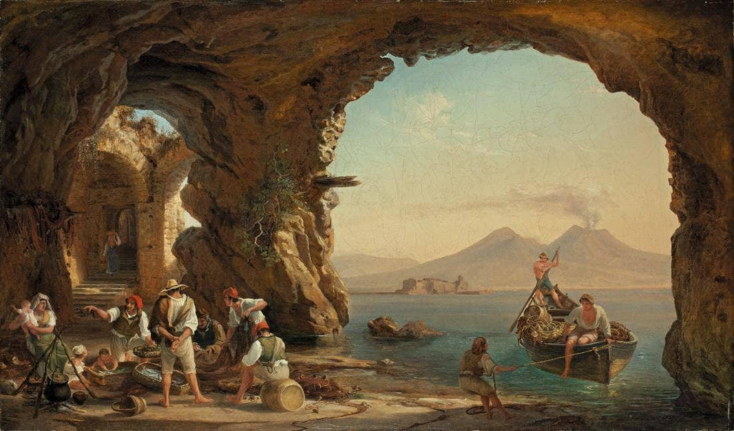 Homecoming fishermen - Franz Ludwig Catel