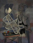 Hommage à Naum Gabo (Homage to Naum Gabo) by Jankel Adler — hand-painted abstract oil painting reproduction on canvas