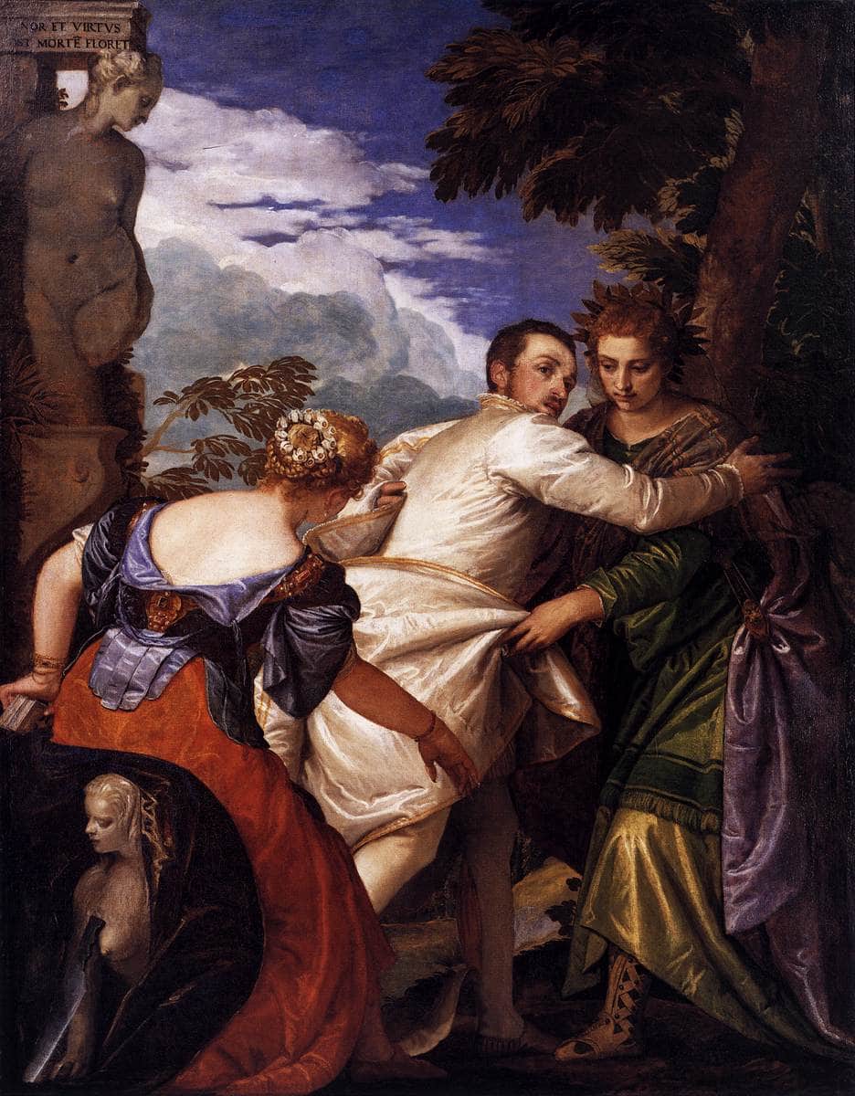 Honor and power after the death of flourishes by Paolo Veronese — hand-painted cultural oil painting reproduction on canvas