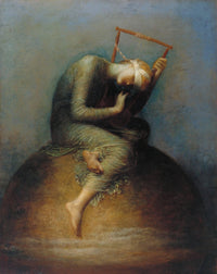 Hope by George Frederick Watts — hand-painted surrealism oil painting reproduction on canvas