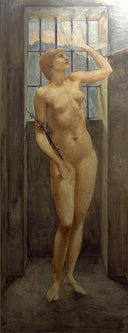 Hope in Prison by Edward Burne-Jones, male oil painting wall art, Symbolism