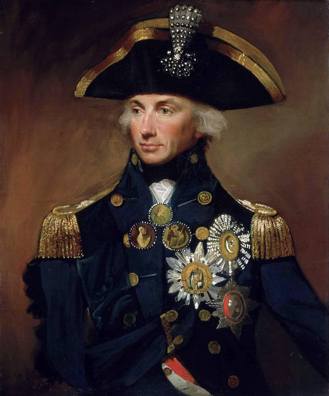 Rear-admiral Sir Horatio Nelson by Lemuel Francis Abbott — hand-painted portrait oil painting reproduction on canvas