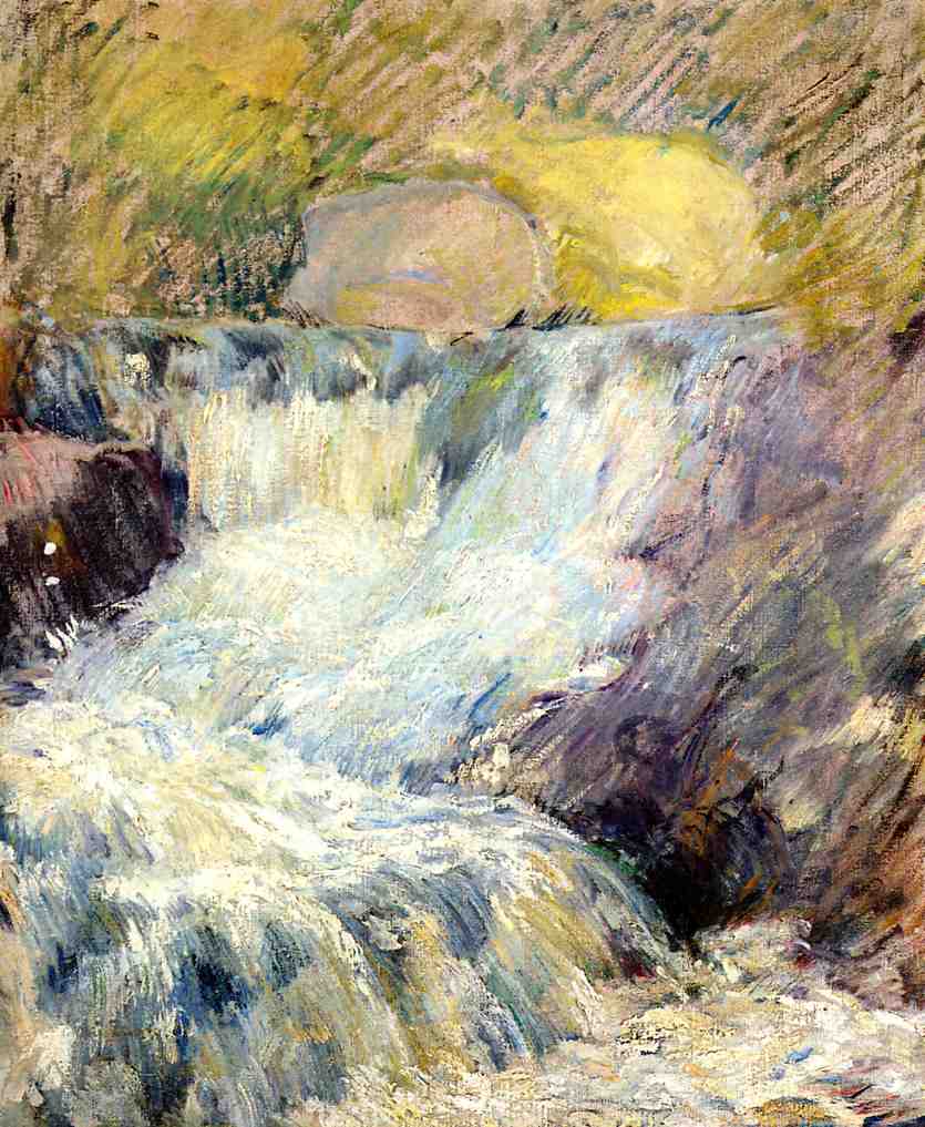 Horseneck Falls by John Henry Twachtman — hand-painted landscape oil painting reproduction on canvas