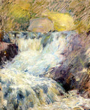 Horseneck Falls by John Henry Twachtman — seascapes oil painting wall art, Impressionism