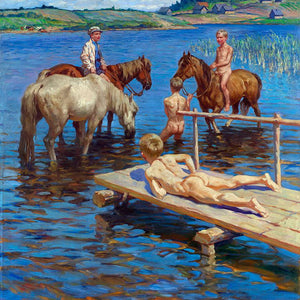 Horses Bathing