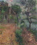 House at Beynac by Gustave Loiseau — hand-painted architectural oil painting reproduction on canvas