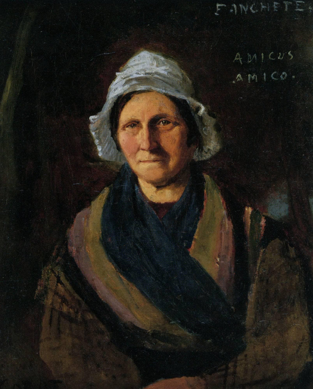 Housekeeper by Camille Corot — hand-painted portrait oil painting reproduction on canvas