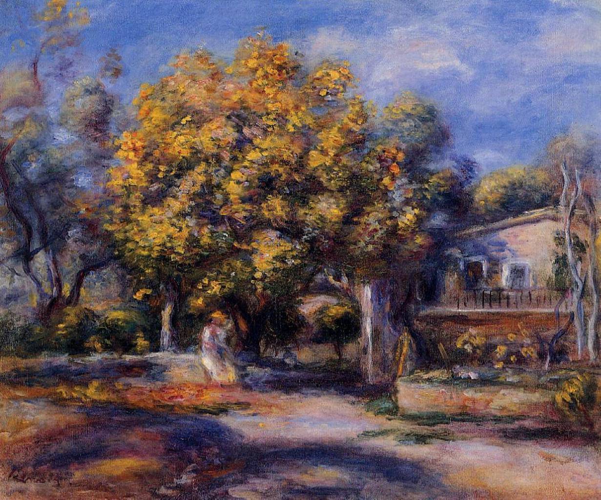 Houses at Cagnes - Pierre-Auguste Renoir