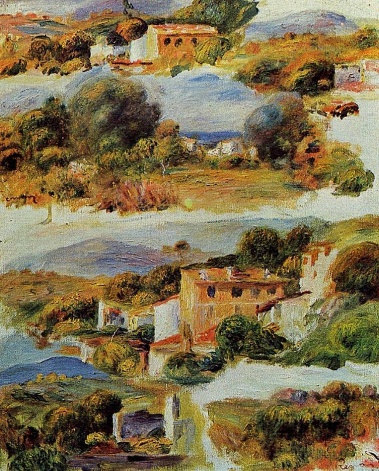 Houses at Cagnes - Pierre-Auguste Renoir