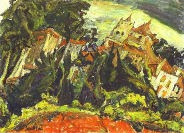 Houses at Ceret - Chaim Soutine