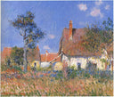 Houses in Normandy by Gustave Loiseau — hand-painted architectural oil painting reproduction on canvas
