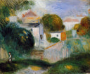Houses in the Trees by Pierre-Auguste Renoir — hand-painted landscape oil painting reproduction on canvas