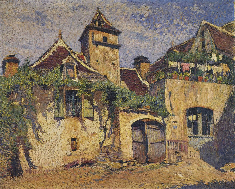 Houses in the Village on gallery wrap