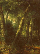 Forest in the Morning Light by Asher Brown Durand — hand-painted botanical oil painting reproduction on canvas