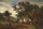 Hunter in landscape in home office